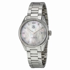Tag Heuer Carrera White Mother of Pearl Dial Stainless Steel Ladies Watch WAR1314BA0778