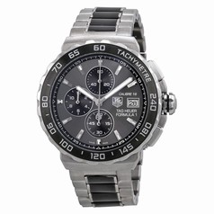 Tag Heuer Formula 1 Anthracite Dial Stainless Steel and Ceramic Chronograph Men's Watch CAU2010.BA0873