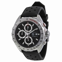 Tag Heuer Formula 1 Chronograph Automatic Black Dial Black Rubber Men's Watch Caz2010ft8024