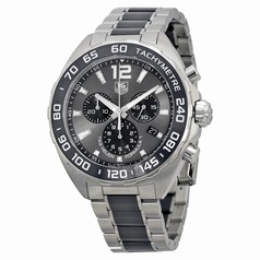 Tag Heuer Formula 1 Grey Dial Stainless Steel and Black Ceramic Men's Watch CAZ1111.BA0878