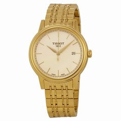 Tissot Carson Champagne Dial Yellow Gold-plated Men's Watch T0854103302100