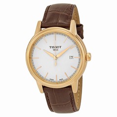 Tissot Carson White Dial Brown Leather Men's Watch T0854103601100