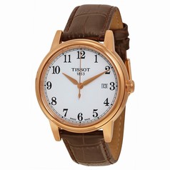 Tissot Carson White Dial Brown Leather Men's Watch T0854103601200