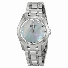 Tissot Couturier Mother of Pearl Dial Stainless Steel Ladies Watch T0352461111100