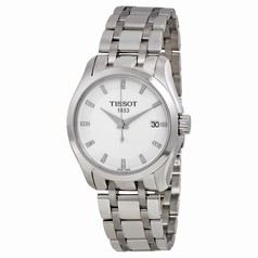 Tissot Couturier Silver Dial Stainless Steel Ladies Watch T0352101101600