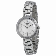 Tissot Flamingo Mother Of Pearl Dial Stainless Steel Ladies Quartz Watch T0942101111100