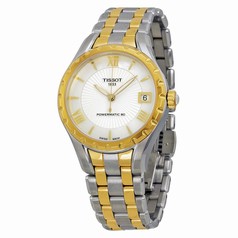 Tissot Lady 80 Automatic White Mother of Pearl Dial Two-tone Ladies Watch T0722072211800