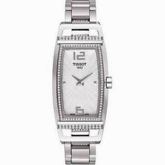 Tissot My T Tonneau Silver Dial Stainless Steel Ladies Watch T0373091103701