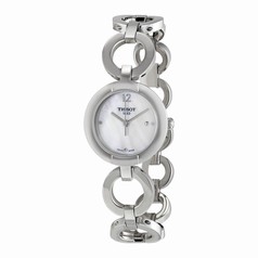 Tissot Pinky by Tissot White Mother of Pearl Dial Stainless Steel Bangle Ladies Watch T0842101111701