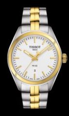 Tissot PR100 Silver Dial Two-tone Ladies Watch T1012102203100