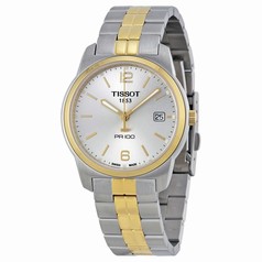 Tissot PR100 Silver Dial Two-tone Men's Watch T0494102203701