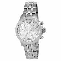 Tissot PRC 200 Chronograph Mother of Pearl Dial Stainless Steel Ladies Watch T0552171111300
