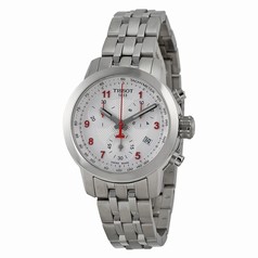 Tissot PRC 200 Chronograph Silver Dial Stainless Steel Ladies Watch T0552171103200