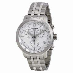 Tissot PRC200 Chronograph White Dial Stainless Steel Men's Watch T0554171101800