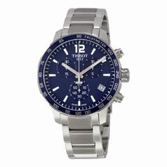 Tissot Quickster Chronograph Blue Dial Stainless Steel Men's Sports Watch T0954171104700