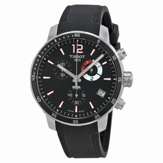 Tissot Quickster Soccer World Cup Black Dial Black Silicone Men's Watch T0954491705700