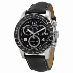 Tissot Sport V8 Black Dial Black Leather Men's Watch T039.417.16.057.02