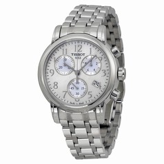 Tissot T Classic Chronograph Mother of Pearl Dial Steel Ladies Watch T0502171111200
