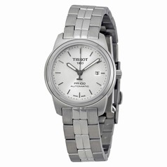 Tissot T-Classic PR100 Automatic Silver Dial Stainless Steel Ladies Watch T0493071103100