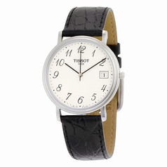 Tissot T-Classic White Dial Black Leather Men's Watch T52.1.421.12
