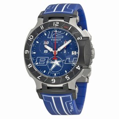 Tissot T Race Chronograph Blue Dial Blue Silicone Men's Watch T0484172704700