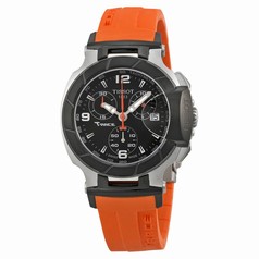 Tissot T Race Chronograph Orange Silicone Strap Ladies Watch T0482172705700