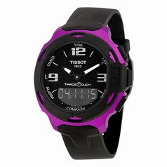 Tissot T-Race Touch Aluminium Black Dial Black-Purple Aluminium Case Black Silicon Band Men's Sports Quartz WatchT0814209705705