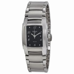 Tissot T-10 Black Dial Stainless Steel Ladies Watch Ladies Watch T0733101105701