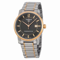 Tissot T-Classic Automatic Black Dial Titanium Men's Watch T0874075506700