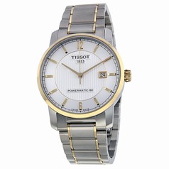 Tissot T-Classic Automatic Silver Dial Two-tone Men's Watch T0874075503700