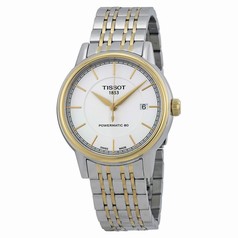 Tissot T-Classic Powermatic White Dial Two-tone Men's Watch T0854072201100