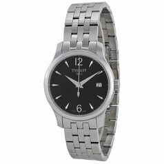 Tissot T-Classic Tradition Black Dial Stainless Steel Ladies Watch T0632101105700