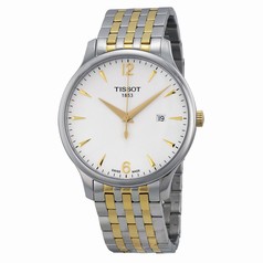 Tissot T-Classic Tradition White Dial Two-tone Men's Watch T0636102203700