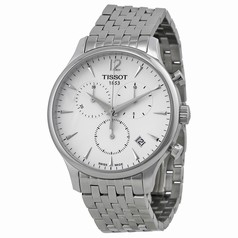 Tissot T-ClassicTradition Chronograph White Dial Stainless Steel Men's Watch T0636171103700