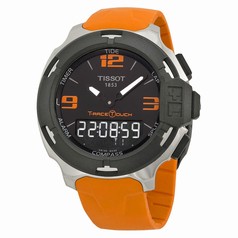 Tissot T-Race Analog Digital Orange Rubber Men's Watch T0814201705702