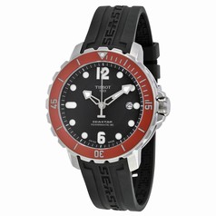 Tissot T-Sport Seastar 1000 Automatic Black Dial Black Rubber Men's Watch T0664071705703