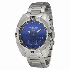 Tissot T-Touch Expert Solar Blue Dial Titanium Men's Watch T0914204404100