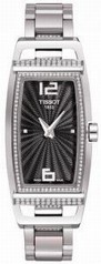 Tissot T-Trend Black Dial Stainless Steel Ladies Watch T0373091105701