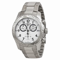 Tissot V8 Chronograph Silver Dial Stainless Steel Men's Watch T0394171103700