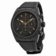 Tudor Blackshield Automatic Chronograph Black Dial Black Rubber Men's Watch 42000CN-BKRS