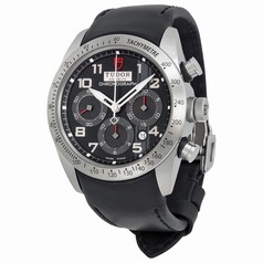 Tudor Fastrider Black Dial Chronograph Black Leather Men's Watch 42000-BKABKLS