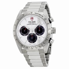 Tudor Fastrider Chronograph White Dial Stainless Steel Men's Watch 42000-WSSS