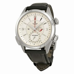 Tudor Heritage Advisor Cream Dial Black Leather Men's Watch 79620T-SVLS