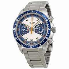 Tudor Heritage Chronograph Blue and Silver Dial Stainless Steel Men's Watch 70330B-95740