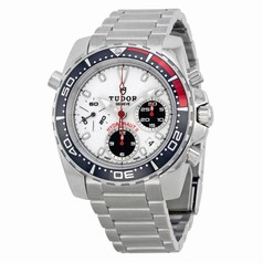 Tudor Hydronaut II Chronograph White Dial Stainless Steel Men's Watch 20360N-WSSS