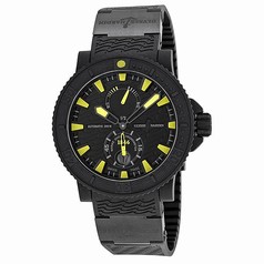 Ulysse Nardin Black Sea Black and Yellow Dial Black Rubber Men's Watch 263-92-3C-924