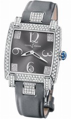 Ulysse Nardin Caprice Anthracite Grey Dial Satin Strap Automatic Ladies Watch 130-91FC-609