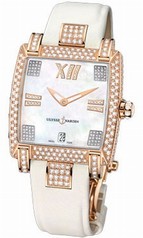 Ulysse Nardin Caprice Mother of Pearl Dial Satin Strap Automatic Ladies Watch 136-91FC-301