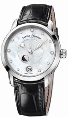 Ulysse Nardin Classico Lady Luna White Mother of Pearl Dial Alligator Leather Automatic Ladies Watch 8293-123-2-991