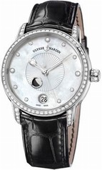 Ulysse Nardin Classico Lady Luna White Mother of Pearl Dial Alligator Leather Strap Automatic Ladies Watch 8293-123BC-2-991